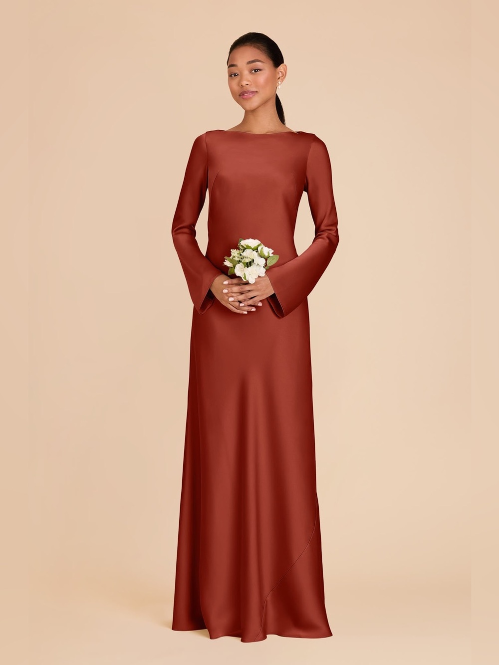 Birdy grey Lucia Dress Matte Satin Auburn
